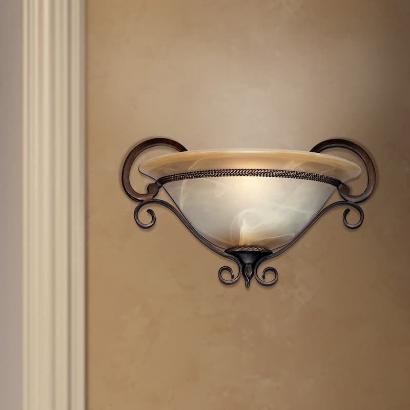 Golden Lighting Meridian Golden Bronze Wall Sconce