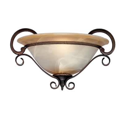Golden Lighting Meridian Golden Bronze Wall Sconce