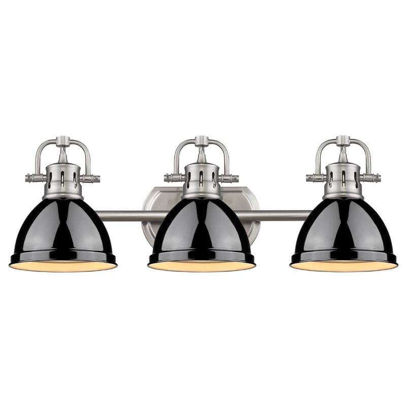 Golden Lighting 'Duncan' Pewter 3-light Bath Vanity in Pewter