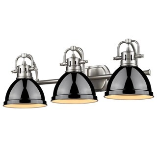 Golden Lighting 'Duncan' Pewter 3-light Vanity