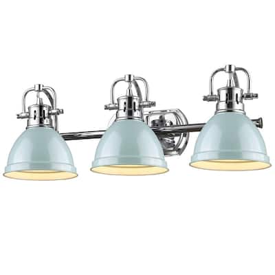 Golden Lighting Duncan 3-light Bath Vanity in Chrome