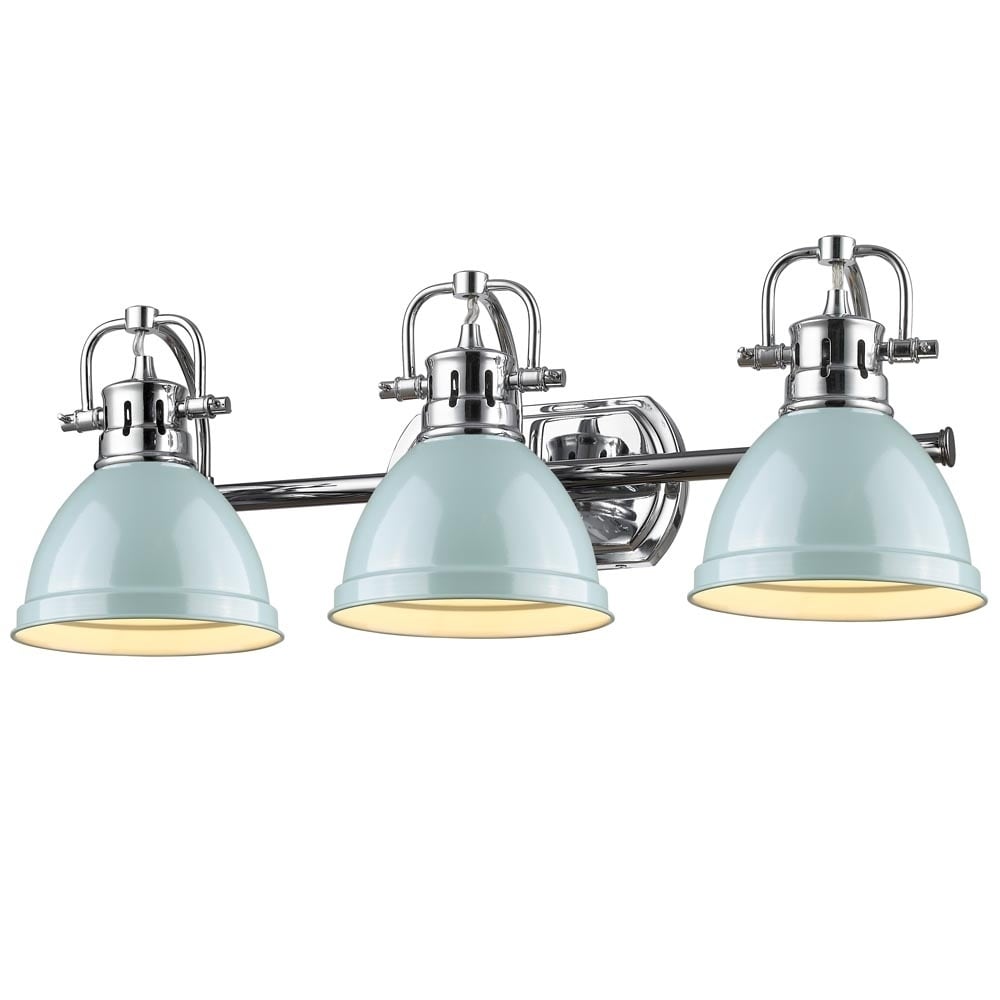 Golden Lighting Duncan 3-light Bath Vanity in Chrome