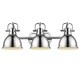 preview thumbnail 3 of 3, Golden Lighting Duncan Chrome 3-light Bath Vanity