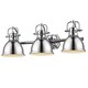 preview thumbnail 4 of 3, Golden Lighting Duncan Chrome 3-light Bath Vanity
