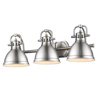 Golden Lighting 'Duncan' Pewter 3-light Bath Vanity