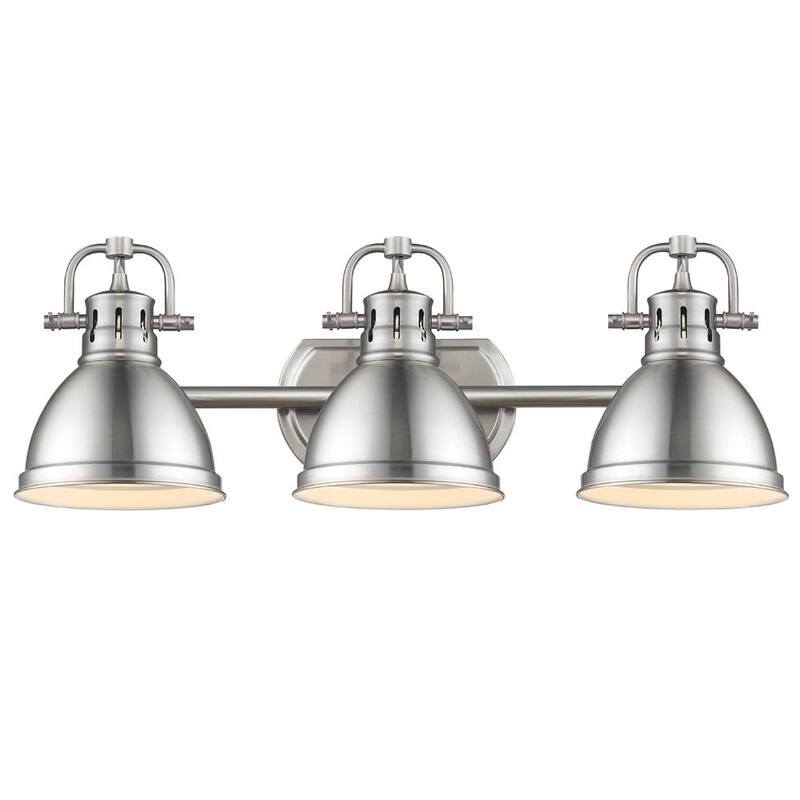 Golden Lighting 'Duncan' Pewter 3-light Bath Vanity