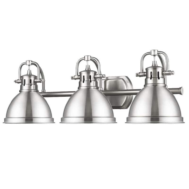 Golden Lighting 'Duncan' Pewter 3-light Bath Vanity