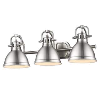 Golden Lighting 'Duncan' Pewter 3-light Bath Vanity