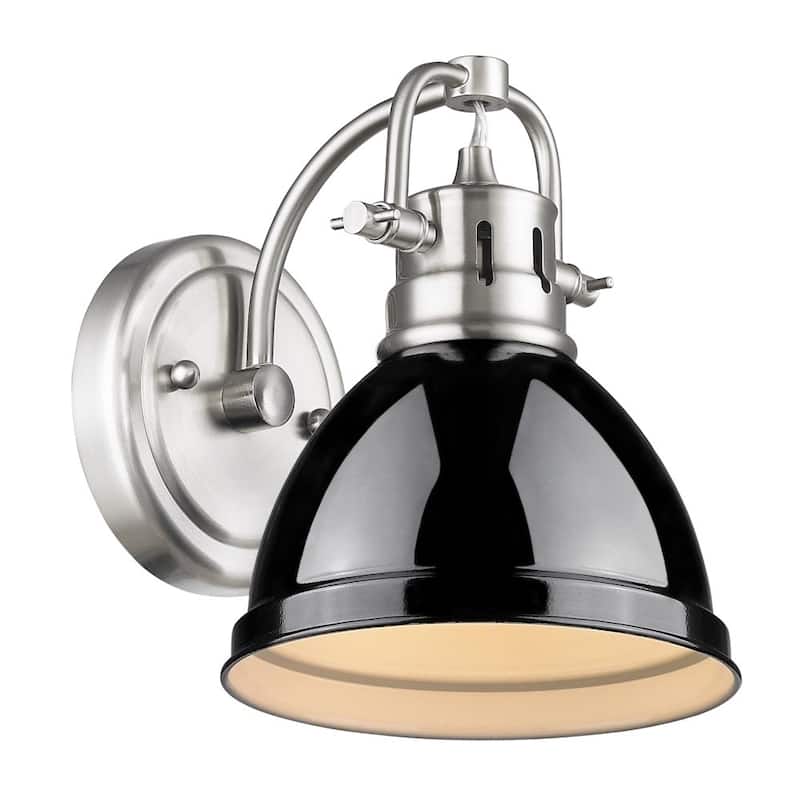 Golden Lighting Duncan Black Shade 1-light Bath Vanity Fixture