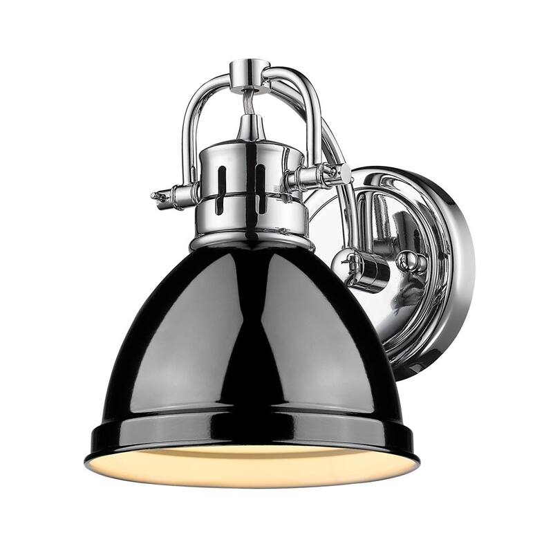 Golden LIghting Duncan Black 1-light Bath Vanity Fixture