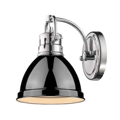 Golden LIghting Duncan Black 1-light Bath Vanity Fixture