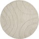preview thumbnail 24 of 41, Nourison Austin ASTN1 Shag Area Rug 8'2" Round - Cream - Round