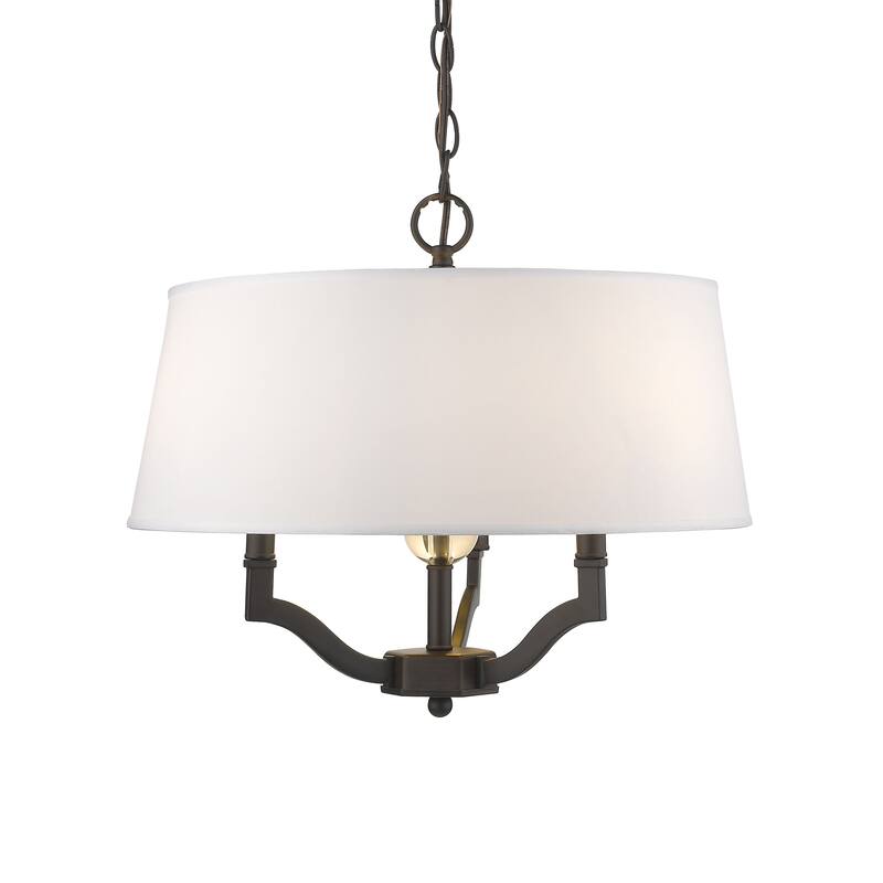 Copper Grove Gavar 3-light Convertible Semi-flush Pendant