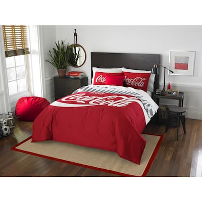 The Northwest Company Coca-Cola Bottles Twin/ Full 3-piece Comforter Set