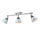 preview thumbnail 1 of 2, Golden Lighting Duncan Chrome With Seafoam Shades Steel 3-light Semi-flush Track Light