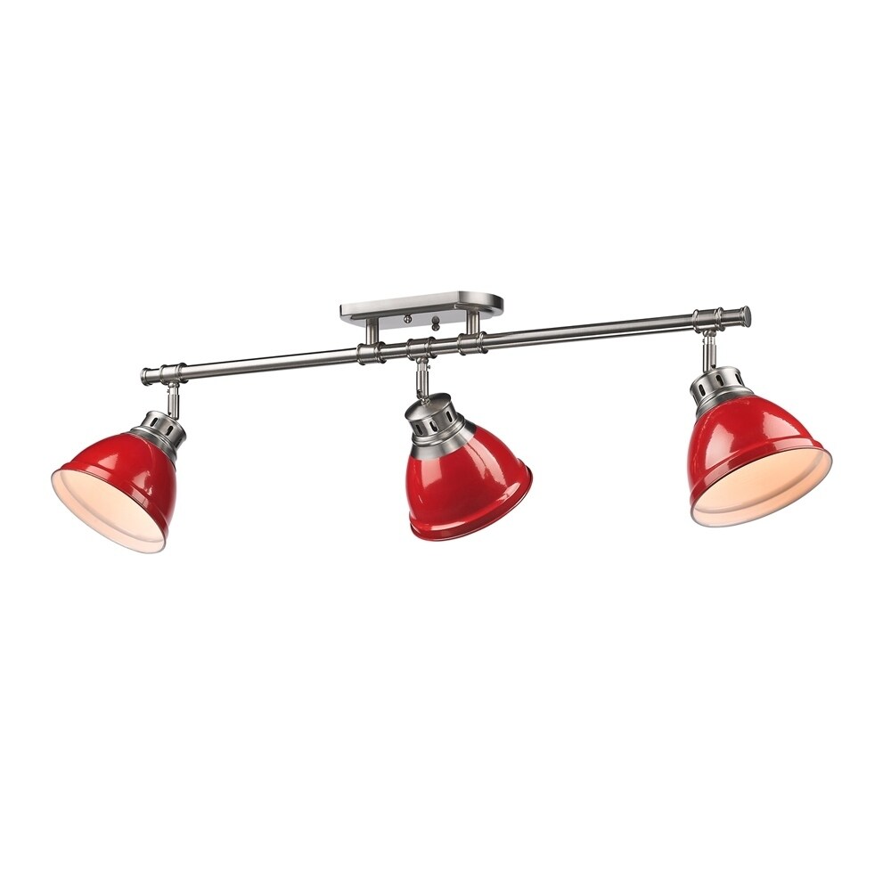 Golden Lighting Duncan 3 Light Semi Flush Pewter Track Lighting Duncan 3 Light Semi Flush