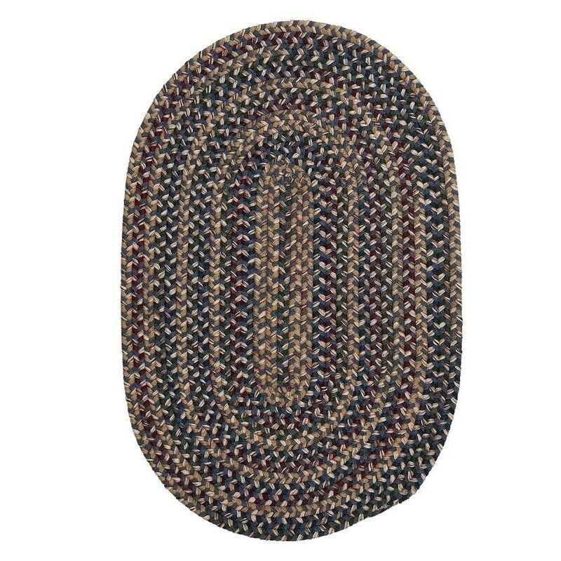 Chapman Wool Pn21 Pea Blue Braided Rug By Colonial Mills Wool Pn21 Pea Blue Braided Rug