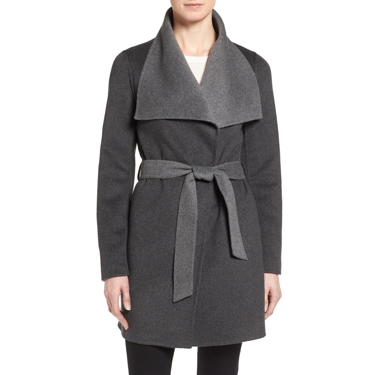 tahari ella wrap coat