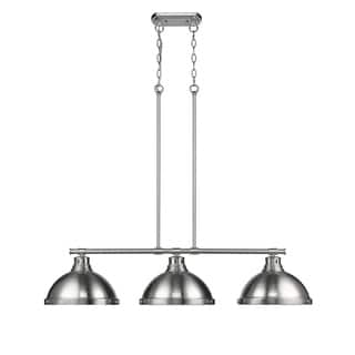 Golden Lighting Duncan Pewter 3-light Linear Pendant