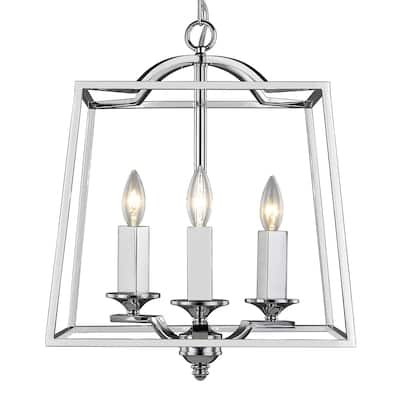 Golden Lighting Athena Chrome 3-light Pendant