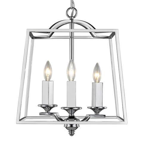 Golden Lighting Athena Chrome 3-light Pendant