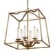 preview thumbnail 3 of 3, Golden Lighting Athena Grecian Gold and Glass 6-light Incandescent Pendant