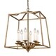 preview thumbnail 4 of 3, Golden Lighting Athena Grecian Gold and Glass 6-light Incandescent Pendant