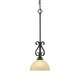 preview thumbnail 6 of 7, Copper Grove Ijevan 1-light Steel Mini Pendant