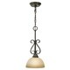 preview thumbnail 1 of 7, Copper Grove Ijevan 1-light Steel Mini Pendant