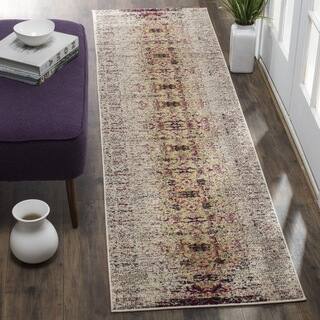 Pink 2 X 14 Runner Rugs For Less Safavieh Monaco Vintage Distressed Ivory Pink Runner 2 X 14