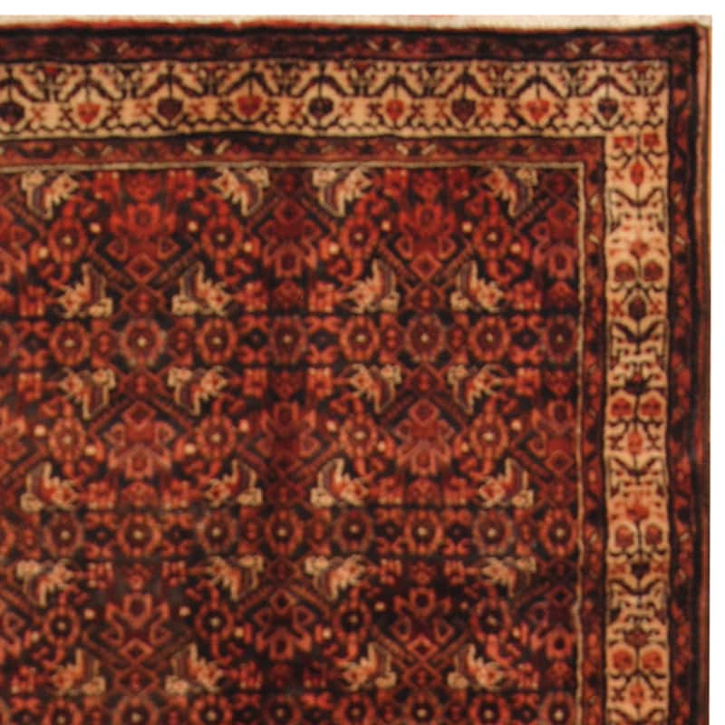HERAT ORIENTAL Handmade One-of-a-Kind Hamadan Wool Runner - 3'9 x 12'10