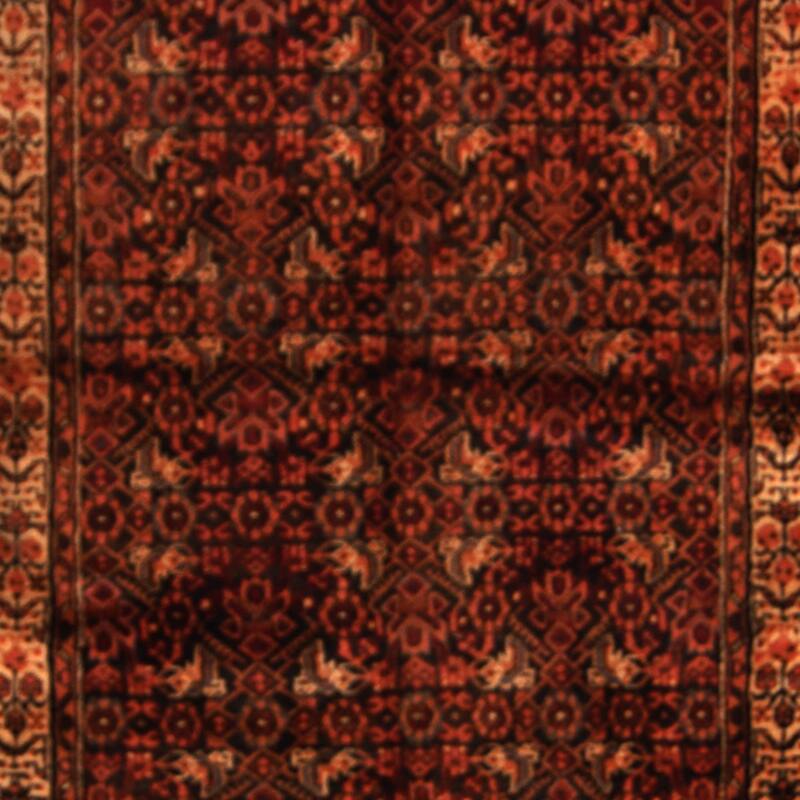 HERAT ORIENTAL Handmade One-of-a-Kind Hamadan Wool Runner - 3'9 x 12'10