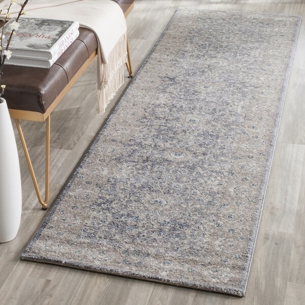 Safavieh Sofia Vintage Oriental Light Grey/ Beige Runner Rug (2' 2 x 12') - 2' 2 x 12'