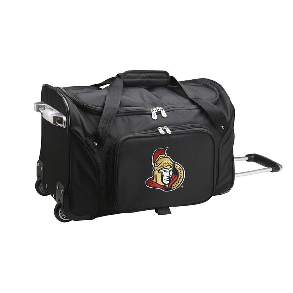 Denco Ottawa Senators Black Nylon 22 Inch X 12 Carry On Denco Ottawa Senators Black Nylon 22 Inch X 12 Carry On Rolling