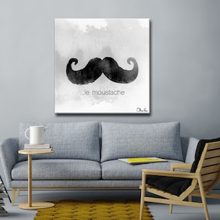 Olivia Rose 'le Moustache' Textual Canvas Art