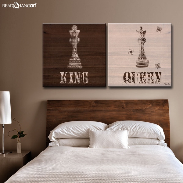 Ready2hangart King Queen Canvas Wall Art Set Of 2 Home