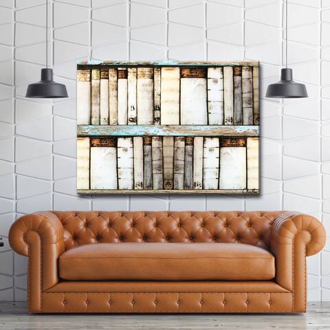 Ready2HangArt 'Vintage Bookshelf' Canvas Art