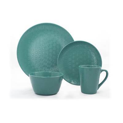 Gaia Group USA Lola Green Ceramic 16-piece Dinnerware Set