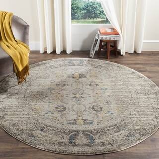 9 Rugs Area For Less Safavieh Monaco Vintage Distressed Grey Multi Rug 9 Round