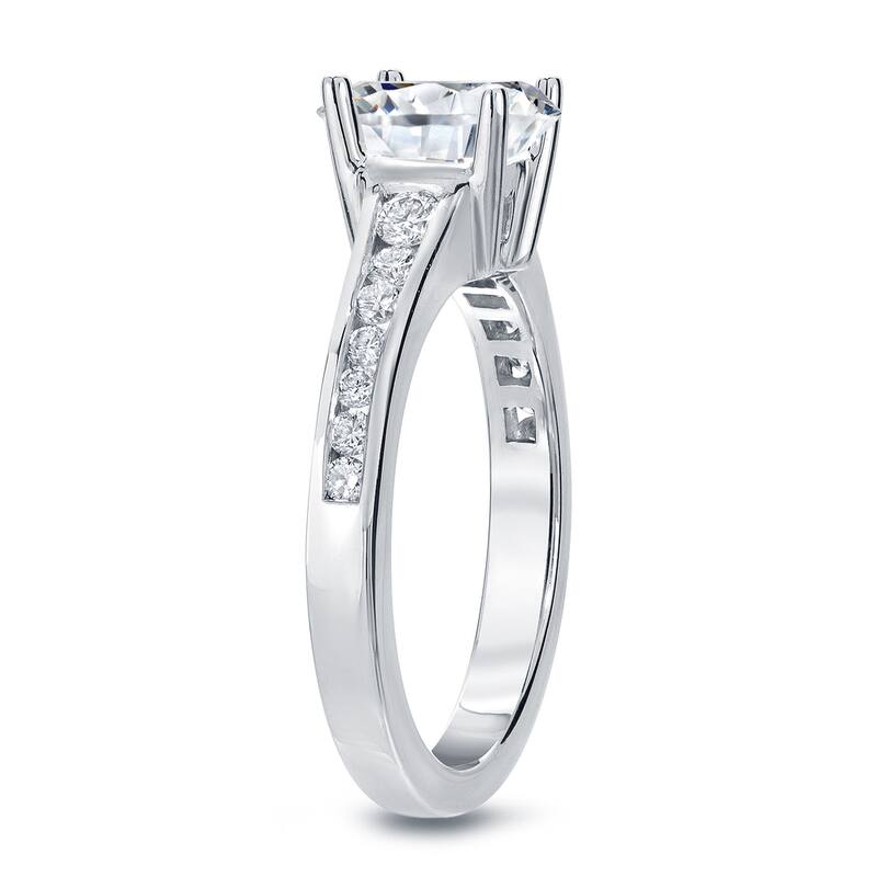 Auriya Platinum 1 Carat TW Princess Cut Diamond Engagement Ring (G-H, SI2-SI3)