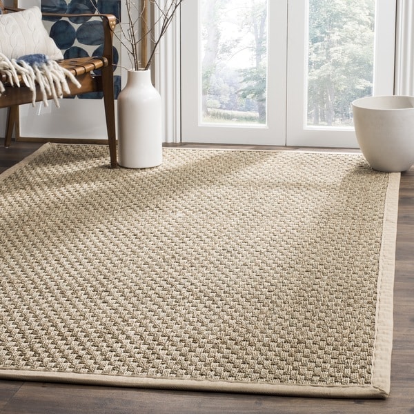 Safavieh Natural Fiber Marina Natural/ Beige Seagrass Rug - 3' x 3' Square