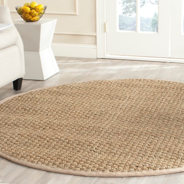 Safavieh Natural Fiber Contemporary Natural/ Beige Seagrass Rug - 7' Round