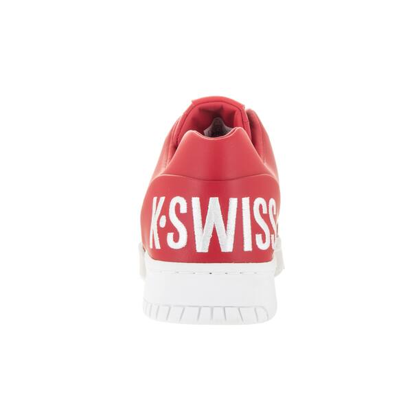 Shop K Swiss Men S Gstaad Big Logo Red White Leather Casual Shoes