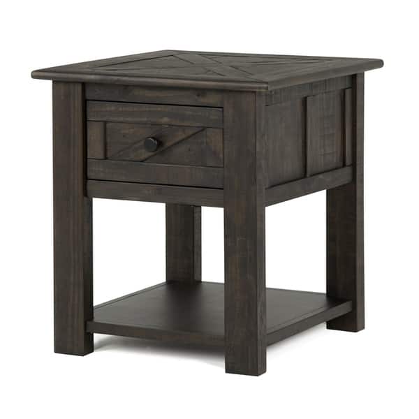 Garrett End Table - Charcoal