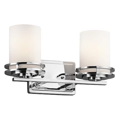 Kichler Lighting Hendrik Collection 2-light Chrome Bath/Vanity Light
