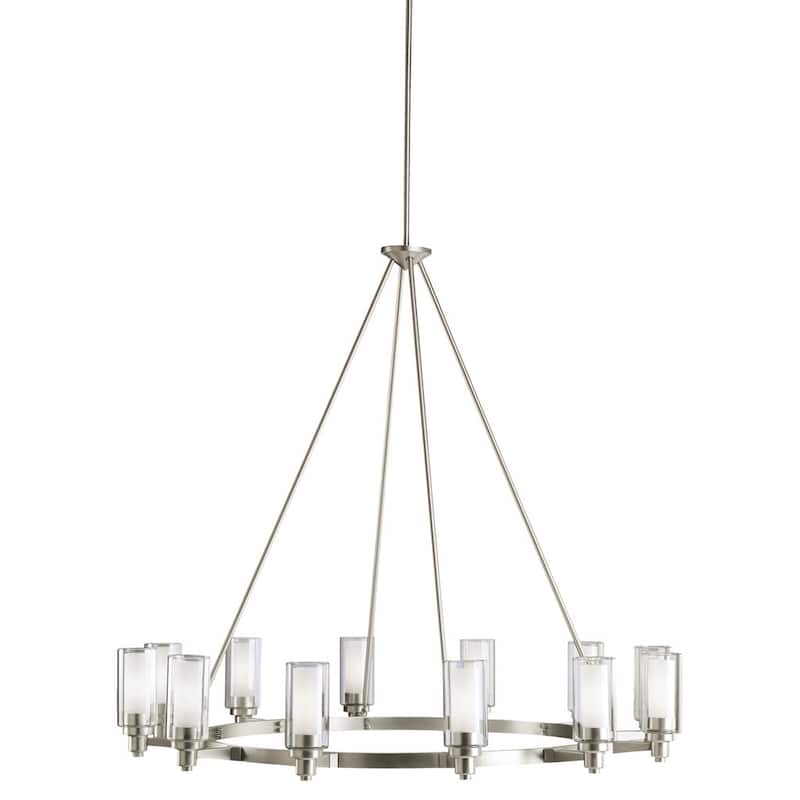 Kichler Lighting Circolo Collection 12-light Brushed Nickel Chandelier