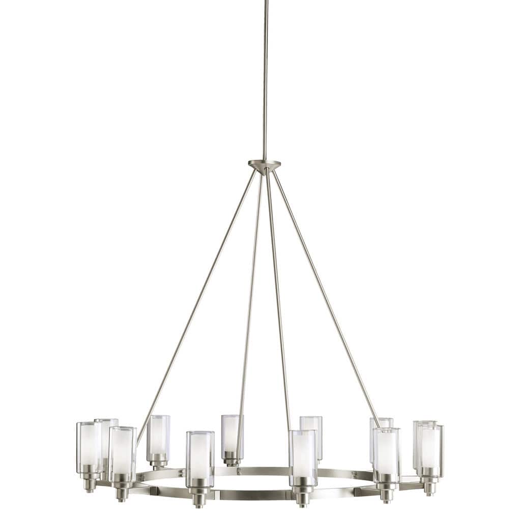 Kichler Lighting Circolo Collection 12-light Brushed Nickel Chandelier