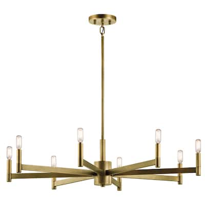 Kichler Lighting Erzo Collection 8-light Natural Brass Chandelier