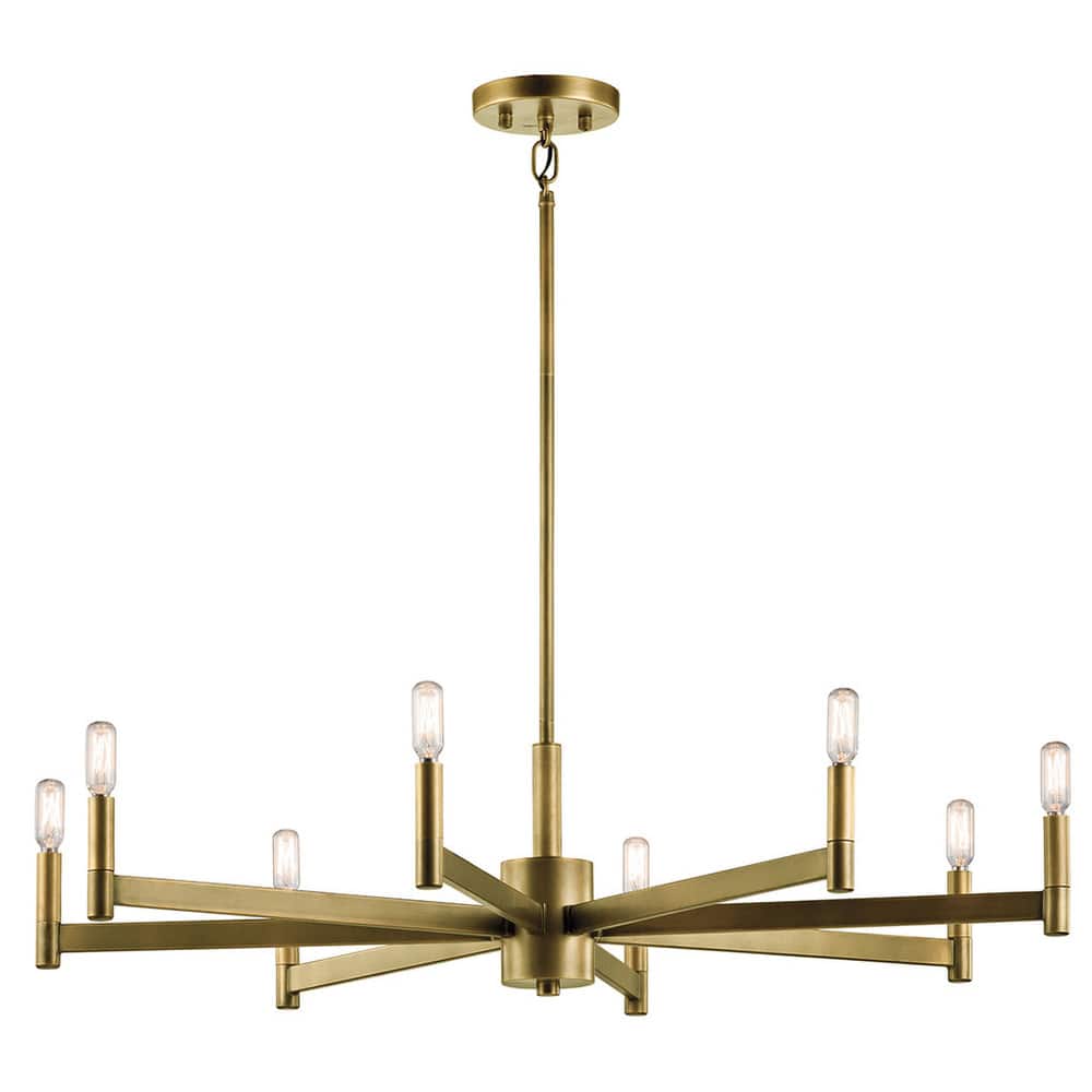 Kichler Lighting Erzo Collection 8-light Natural Brass Chandelier