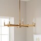 Erzo Collection Erzo Light Chandelier In Natural Brass Erzo Collection Erzo Light Chandelier In Natural Brass